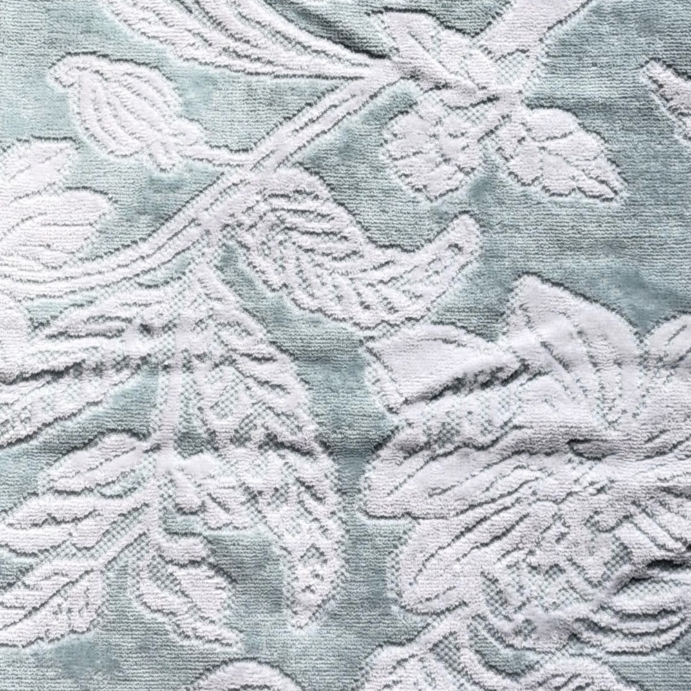 Neiper Aqua Floral Towels set of 8 bath towels - Picture 14 of 16
